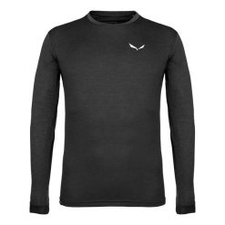 Koszula sportowa męska z długim rękawem Salewa PUEZ MELANGE DRY. Czarne koszule męskie Salewa, l, bez wzorów, z bawełny, bez kołnierzyka, bez ramiączek. Za 199.63 zł.