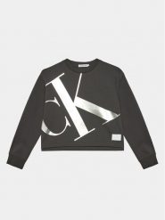 Calvin Klein Jeans Bluza Mercury Monogram IG0IG02482 Szary Regular Fit. Szare spodnie dziewczęce Calvin Klein Jeans, z bawełny. Za 229.99 zł.