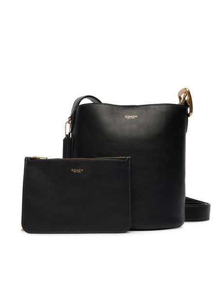 Coach Torebka Bleecker Bucket Bag 21 CCX07 Czarny. Czarne torebki klasyczne damskie Coach, bez wzorów, ze skóry, bez dodatków. Za 1,599.00 zł.