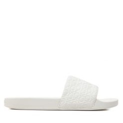 Klapki Calvin Klein. Białe klapki damskie CALVIN KLEIN, bez wzorów, bez obcasa. Za 189.99 zł.