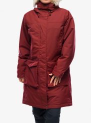 Kurtka zimowa damska Fjallraven Nuuk Lite Parka. Czerwone parki damskie Fjällräven, na jesień, l, bez wzorów, z futra. Za 1,714.89 zł.