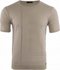 T-shirt męski Jimmy Sanders Zeus cashmere beige. Brązowe t-shirty męskie 47 Brand, na lato, m, bez wzorów, z bawełny, bez kołnierzyka. Za 49.28 zł.