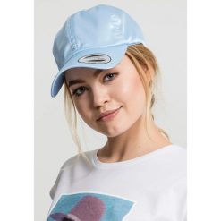 Czapka Flexfit low profile atin. Niebieskie czapki męskie FLEXFIT, bez wzorów, z poliesteru, eleganckie. Za 136.50 zł.