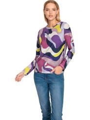 Heine Koszulka ze wzorem rozmiar: 50. T-shirty damskie Heine, bez wzorów, bez kołnierzyka. Za 39.49 zł.