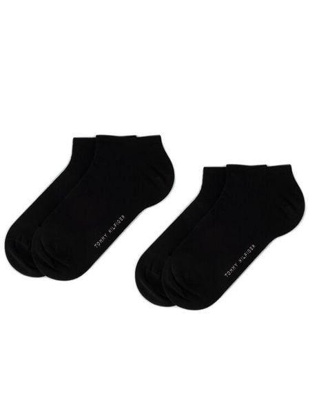 Tommy Hilfiger Skarpety krótkie 343024001 Czarny. Czarne skarpetki damskie Tommy Hilfiger, bez wzorów, z bawełny. Za 49.99 zł.