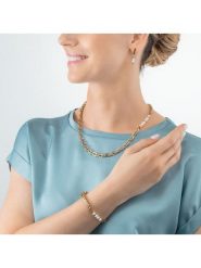 COEUR DE LION Naszyjnik z elementami ozdobnymi - dł. 50 cm rozmiar: onesize. Białe bransoletki damskie COEUR DE LION, ze stali. Za 448.99 zł.