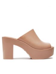 Melissa Klapki Melissa Mule Ad 32233 Beżowy. Brązowe klapki damskie Melissa, bez wzorów, z tworzywa sztucznego, bez obcasa. Za 439.99 zł.