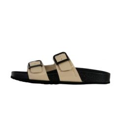 Sandały damskie Geox Brionia R M. Brązowe sandały damskie Geox, bez wzorów, bez obcasa. W wyprzedaży za 268.00 zł.