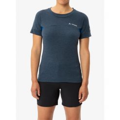 Koszulka damska Vaude Scopi T-Shirt IV. Fioletowe bluzki sportowe damskie Vaude, bez wzorów, bez ramiączek. Za 188.99 zł.