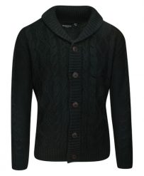 Kardigan Czarny Dziergany, Sweter Zapinany na Guziki, Elegancki -BRAVE SOUL. Czarne kardigany męskie Brave Soul, l, bez wzorów, dziergany, casualowe, bez kołnierzyka. Za 149.00 zł.