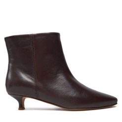 Botki Balagan. Brązowe botki damskie BALAGAN, bez obcasa, na szpilce, bez zapięcia. Za 709.99 zł.