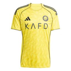 Koszulka domowa Al-Nassr FC 2025/26. Żółte t-shirty sportowe męskie Adidas, bez ramiączek, do piłki nożnej. W wyprzedaży za 365.00 zł.