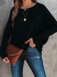 Milan Kiss Sweter w kolorze czarnym rozmiar: L. Czarne swetry klasyczne damskie Milan Kiss, l, bez kołnierzyka. Za 130.99 zł.