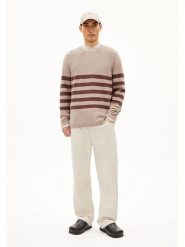 Armedangels Sweter "Tolaa" w kolorze brązowo-beżowym rozmiar: XXL. Brązowe swetry męskie ARMEDANGELS, xxl, bez wzorów, z bawełny, bez kołnierzyka. Za 183.15 zł.