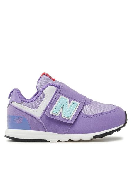 New Balance Sneakersy NW574HGK Fioletowy. Fioletowe buty sportowe dziewczęce New Balance, bez wzorów, z materiału, bez zapięcia. Za 209.99 zł.