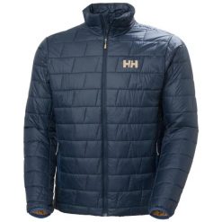 Kurtka puchowa Helly Hansen Lifaloft. Niebieskie kurtki męskie Helly Hansen, xl, bez wzorów, z materiału, klasyczne, bez kaptura. Za 910.50 zł.
