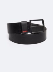 Pasek męski skórzany czarny Piros 906. Czarne paski męskie Big Star, bez wzorów, z materiału, eleganckie. Za 159.99 zł.