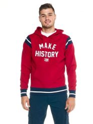 Bluza z kaptur na co dzień na siłownię. Niebieskie bluzy sportowe męskie LEONE 1947 APPAREL, xs. Za 168.36 zł.