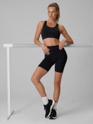 4F Legginsy kolarki treningowe damskie - czarne XL. Czarne legginsy damskie 4f, s, bez wzorów, z dzianiny, z podwyższonym stanem, na fitness i siłownię. Za 99.99 zł.