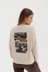 LEKKA BLUZA LENA "LAMPART" PIASKOWA L - Flawless. Bluzy bez kaptura damskie Flawless, l, z bawełny. Za 272.00 zł.