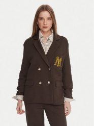 Maryley Marynarka 25IB288/M02/07CO Brązowy Regular Fit. Brązowe marynarki i żakiety damskie Maryley, m, bez wzorów, z syntetyku. Za 499.99 zł.
