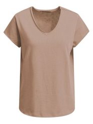 Smith & Soul Koszulka w kolorze jasnobrązowym rozmiar: L. Brązowe bluzki damskie Smith & Soul, l, bez wzorów, z bawełny, bez kołnierzyka. Za 78.99 zł.