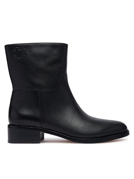 LAUREN RALPH LAUREN Botki Kyle Bte Hl 802P15708001 Czarny. Czarne botki damskie Lauren Ralph Lauren, ze skóry, bez obcasa, na płaskiej podeszwie, bez zapięcia. Za 1,199.00 zł.