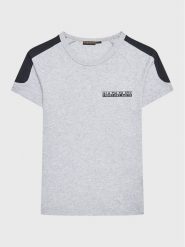Napapijri T-Shirt NP0A4H2Y M Szary Regular Fit. Szare t-shirty chłopięce Napapijri, bez wzorów, z bawełny, bez ramiączek. Za 179.99 zł.