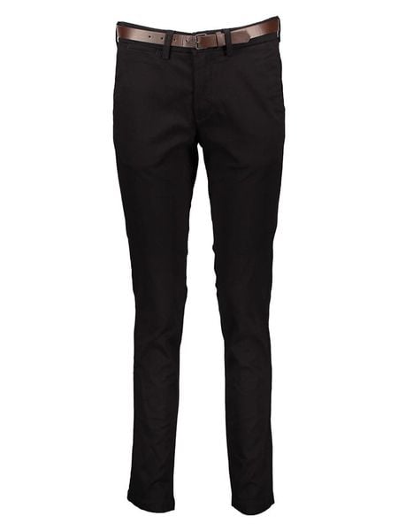 Jack & Jones Spodnie chino "Pstmarco" w kolorze czarnym rozmiar: W29/L30. Czarne spodnie materiałowe męskie Jack & Jones, bez wzorów, ze skóry. Za 113.99 zł.
