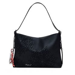 Torebka Desigual. Czarne torebki klasyczne damskie Desigual, bez wzorów, bez dodatków. Za 289.99 zł.