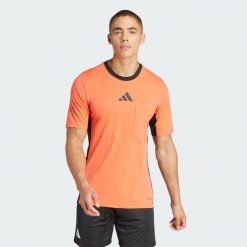 Koszulka Referee 24. Brązowe t-shirty sportowe męskie Adidas, s, z materiału, bez ramiączek, do piłki nożnej. Za 219.00 zł.
