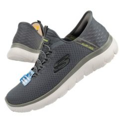 Buty Skechers Summits M 232457/CHAR szare. Szare buty sportowe na co dzień męskie z materiału, bez zapięcia. Za 479.69 zł.