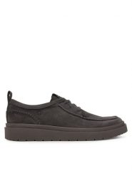 Clarks Półbuty Polden Moc 26183404 Szary. Szare półbuty męskie Clarks, ze skóry, bez zapięcia. Za 389.99 zł.