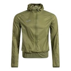Kurtka wodoodporna z kapturem Joma London. Zielone kurtki treningowe męskie Joma, na zimę, m, bez wzorów, z materiału, do biegania. Za 327.50 zł.