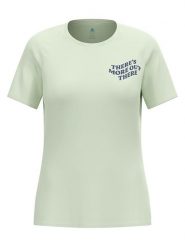 Odlo Koszulka funkcyjna "Essential Print" w kolorze zielonym rozmiar: XS. Zielone bluzki sportowe damskie Odlo, xs, bez wzorów, z materiału, bez ramiączek. Za 130.99 zł.