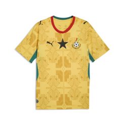 Męska koszulka wyjazdowa Ghana 2026 PUMA. Żółte t-shirty sportowe męskie Puma, m, bez ramiączek, do biegania. Za 429.00 zł.