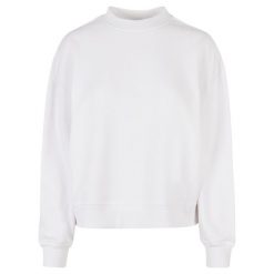 Bluza Damska Dekolt W Szpic Oversized. Białe bluzy bez kaptura damskie BUILD YOUR BRAND, l. Za 153.99 zł.