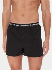 KARL LAGERFELD Komplet 3 par bokserek A1M47116 Czarny. Czarne bokserki męskie Karl Lagerfeld, bez wzorów, z bawełny. Za 169.99 zł.