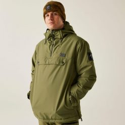 Kurtka narciarska męska z membraną Freeride Overhead II Dare 2b. Zielone kurtki męskie Dare 2b, m, bez wzorów, z tkaniny, bez kaptura, narciarskie. W wyprzedaży za 649.99 zł.