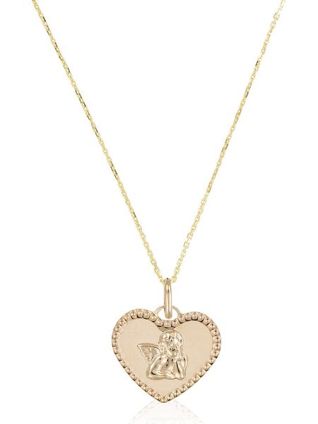 L instant d Or Złoty naszyjnik "Ange amoureux" z zawieszką - dł. 43 cm rozmiar: onesize. Żółte naszyjniki damskie L instant d Or, złote. Za 615.45 zł.
