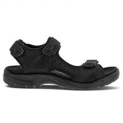 Buty do chodzenia męskie Ecco 82218402001. Czarne buty trekkingowe męskie ECCO, z gumy, bez zapięcia, trekkingowe. Za 432.50 zł.