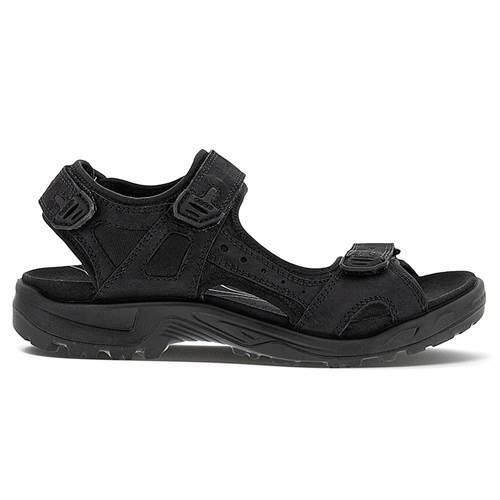 Buty do chodzenia męskie Ecco 82218402001. Czarne buty trekkingowe męskie ECCO, z gumy, bez zapięcia, trekkingowe. Za 432.50 zł.