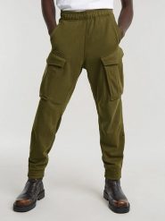 G-Star Spodnie dresowe w kolorze khaki rozmiar: L. Brązowe spodnie dresowe męskie G-Star, bez wzorów, z bawełny. Za 219.60 zł.
