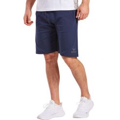 Spodenki męskie Erima Essential Team Sweat Shorts. Niebieskie szorty męskie Erima, bez kołnierzyka. Za 182.50 zł.