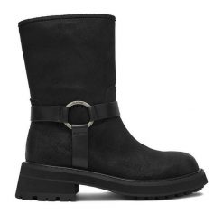 Botki G-Star Raw. Czarne botki damskie G-Star Raw, retro, bez obcasa, na płaskiej podeszwie, bez zapięcia. Za 579.99 zł.
