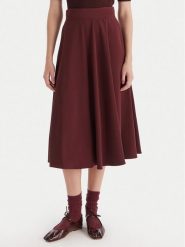 Marella Spódnica trapezowa Pina 2523106075 Bordowy Regular Fit. Czerwone spódniczki damskie Marella, bez wzorów, z syntetyku, trapezowe. Za 949.99 zł.