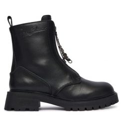 Trapery Pepe Jeans. Czarne trapery damskie Pepe Jeans, z jeansu, bez obcasa. Za 619.99 zł.