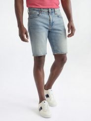 Levi's Spodenki - 405 Standard Mężczyźni Jeansy niebieski, 31. Niebieskie szorty męskie Levi's, z bawełny, bez kołnierzyka. Za 329.95 zł.