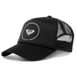 Czapka z daszkiem Roxy. Czarne czapki z daszkiem damskie Roxy, bez wzorów. Za 89.99 zł.