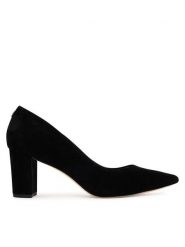 LAUREN RALPH LAUREN Czółenka Kingad 802967743001 Czarny. Czarne czółenka damskie Lauren Ralph Lauren, bez wzorów, ze skóry, bez obcasa. Za 599.99 zł.